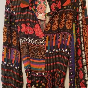 FARM RIO CIELA MIDI SHIRTDRESS